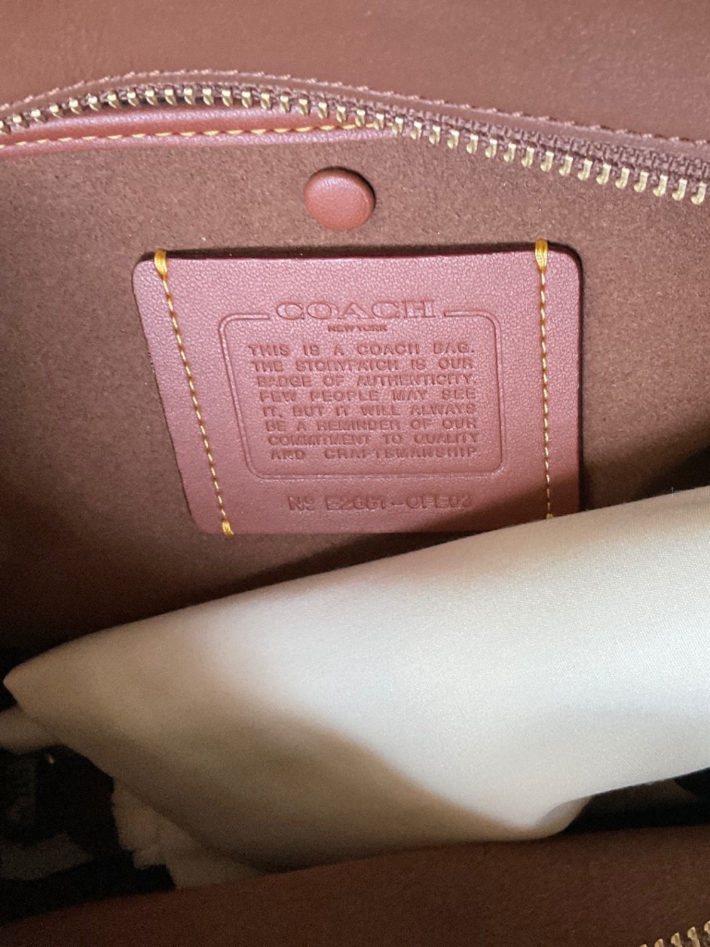 Coach Soft Empire 40 loved leather brown - Picture 7 of 8